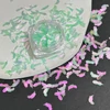 Kép 1/3 - Roniki körömdíszítő flakes - toll - zöld
