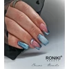 Kép 2/6 - Roniki Platinum diamond széria TPO free - 10 csillámos ciánkék gél lakk