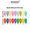 Kép 2/9 - Roniki Neon reflektív széria - 09 türkiz reflektív gél lakk