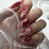 Kép 5/5 - allure G025 prémium piros csillámos effekt gél lakk