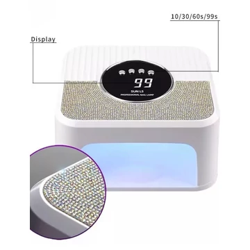 Strasszköves uv/led lámpa 268W