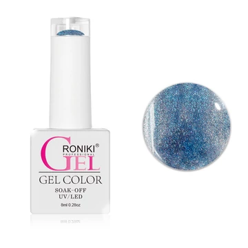 Roniki Mermaid cat eye TPO free gél lakk 12 - mágnesezhető