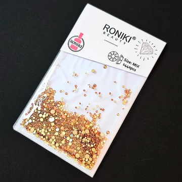 Roniki strasszkő mix - SS4-SS20 méretben - 1440db -#5