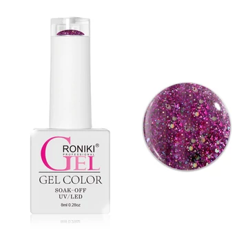 Roniki SF széria TPO free - 07 glitteres lila gél lakk