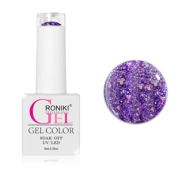 Roniki SF széria TPO free - 09 glitteres lila gél lakk