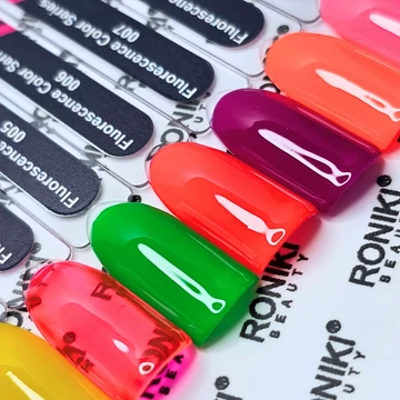 Roniki Fluorescence gél lakk színminta