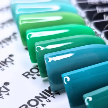 Roniki Ice green gél lakk színminta