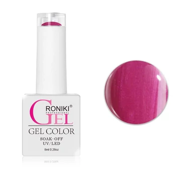 Roniki Shell széria TPO free - 10 gyöngyház pink gél lakk