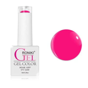 Roniki Glow in the dark széria TPO free - 10 sötétben világító neon pink gél lakk