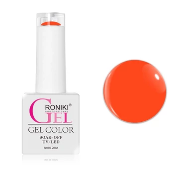 Roniki Glow in the dark széria TPO free - 12 sötétben világító neon narancs gél lakk