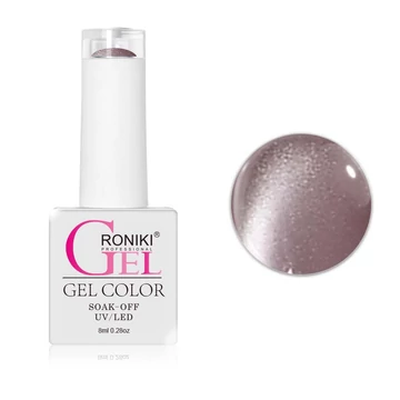 Roniki Glitter cat eye TPO free gél lakk 01 - mágnesezhető