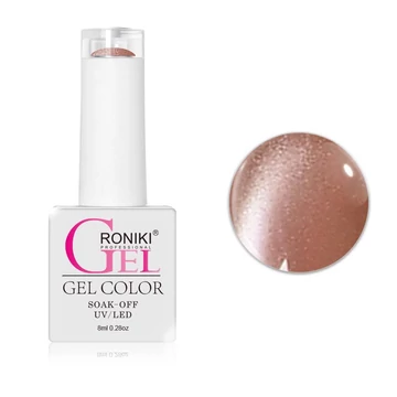 Roniki Glitter cat eye TPO free gél lakk 02 - mágnesezhető