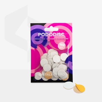 Staleks Pododisc cserélhető fehér csiszolókorongok '180' - S méret