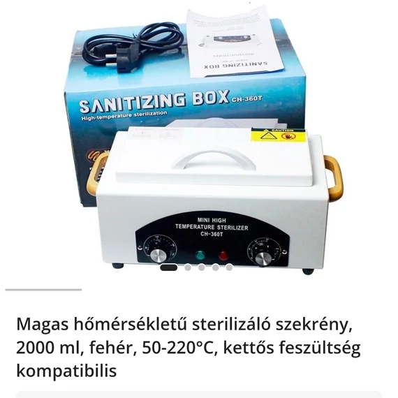 Sterilizáló 2000ml, magas hőmérsékletű fehér AKCIÓS-10%