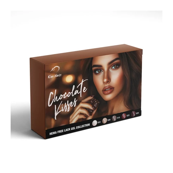 LACKGEL KIT CHOCOLATE KISSES 8ML – GÉL LAKK SZETT