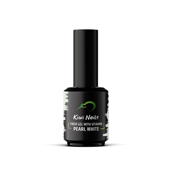 FIBER GEL WITH VITAMIN PEARL WHITE- erősített géllakk alap