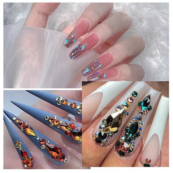 Vegyes forma strassz több méretben - crystal