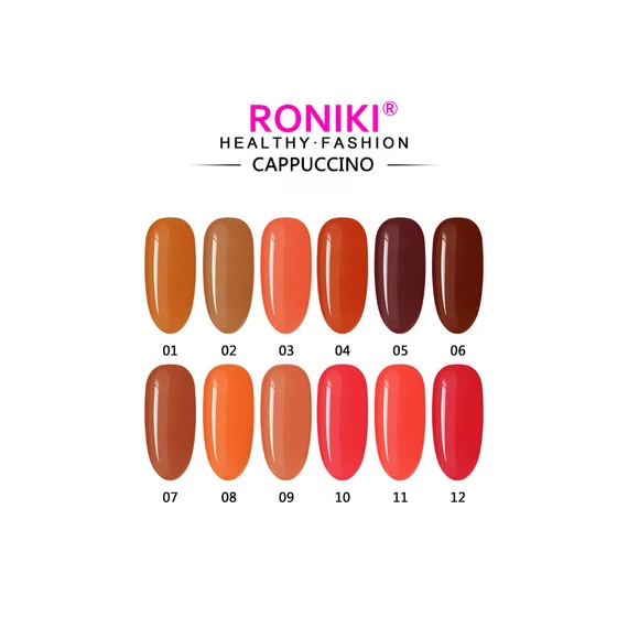 Roniki Cappucino széria hema & TPO free - 10 gél lakk