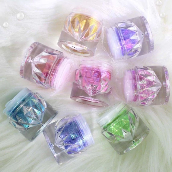 Roniki neon holographic chrome - #8 krómpor