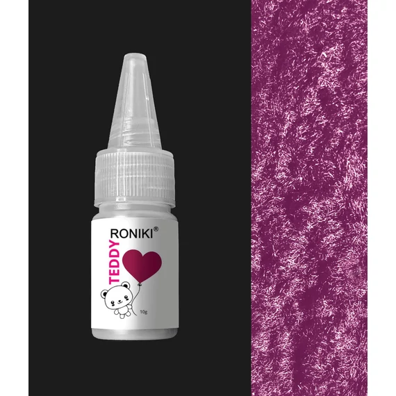 Roniki Teddy - plüsspor - magenta