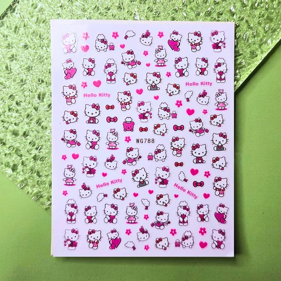 Roniki mesefigurás matrica - öntapadó - Hello Kitty