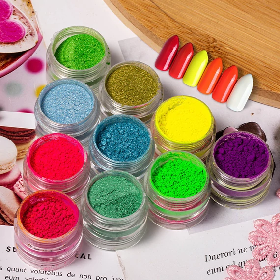 Roniki neon pigmentpor szett - C - 6db