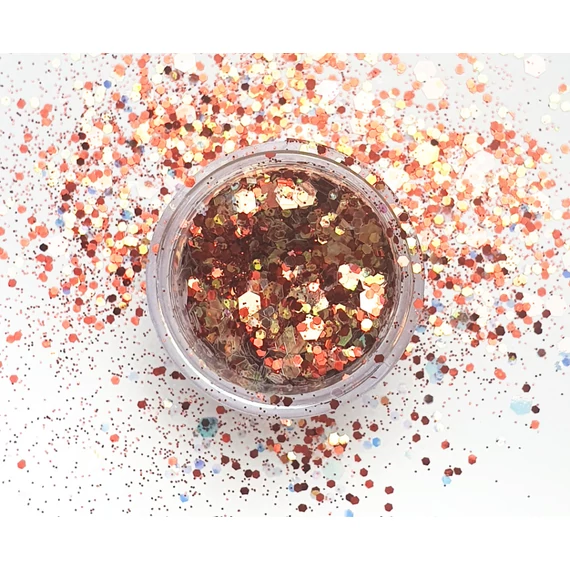 Irrizáló  glitter - piros #4