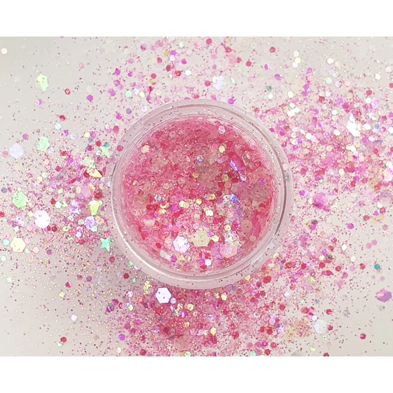 Irrizáló  glitter - rózsaszín #1
