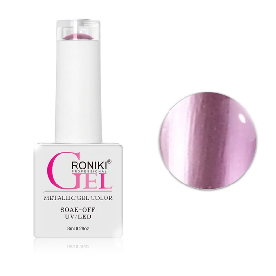 Roniki Metallic gél 21 - rózsaszín