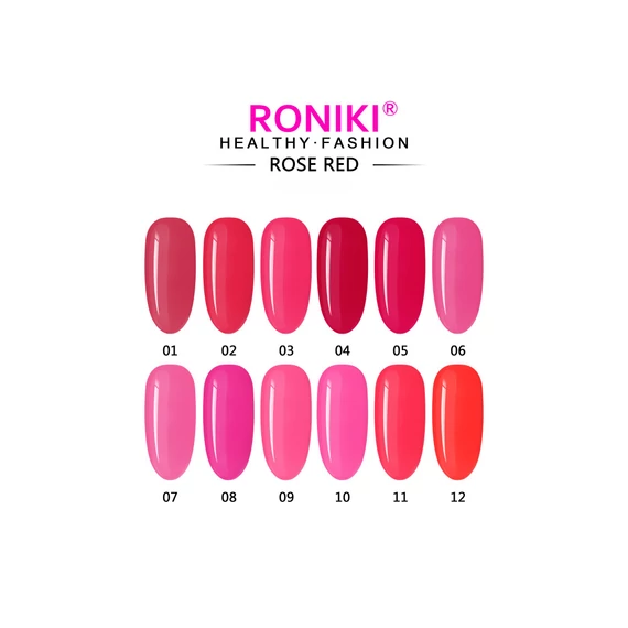 Roniki Rose red széria - 08 gél lakk