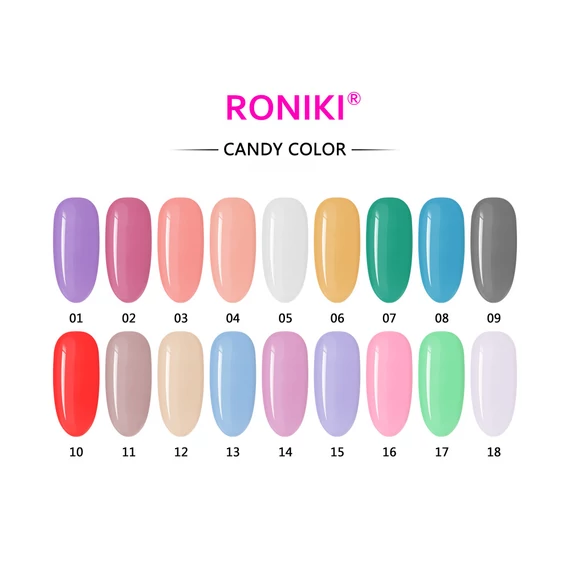 Roniki Candy color széria TPO free - 02 gél lakk