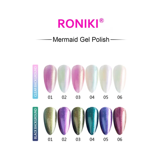 Roniki Mermaid széria - 05 gél lakk
