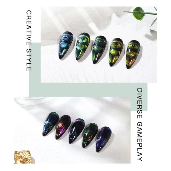 5D chameleon cat eye pigment 09