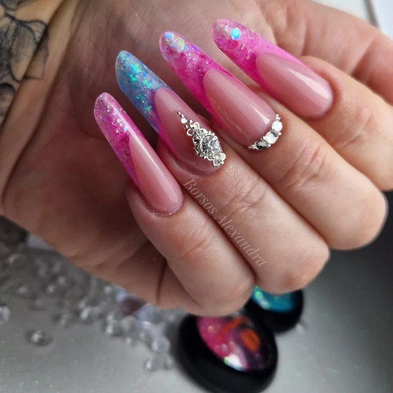Colorful galaxy glitter 05