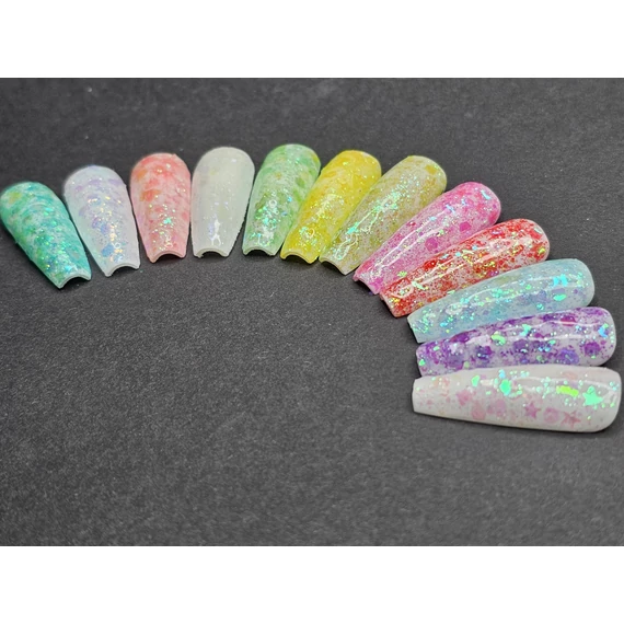 Colorful galaxy glitter 07