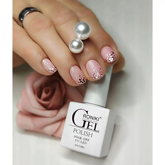 Roniki hema free Shine rubber base  02 - csillámos