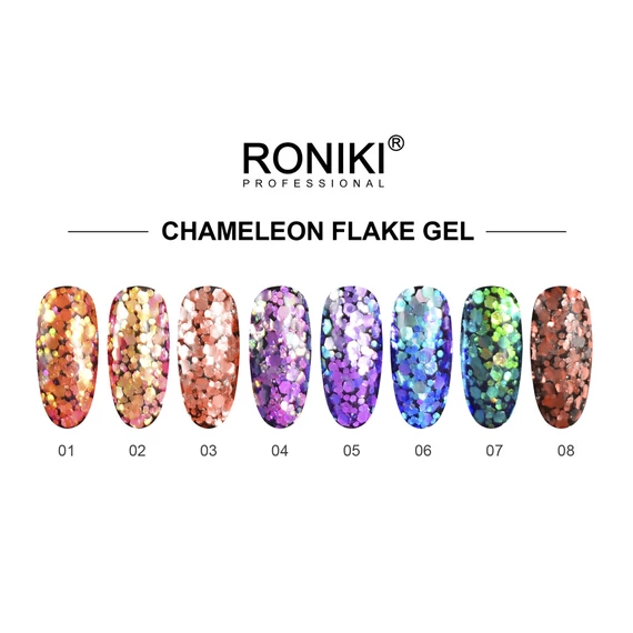Roniki Chameleon flake gél - 08 - 5g