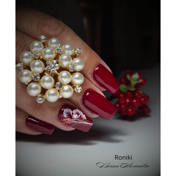 Roniki Warm winter széria - 02 burgundy gél lakk