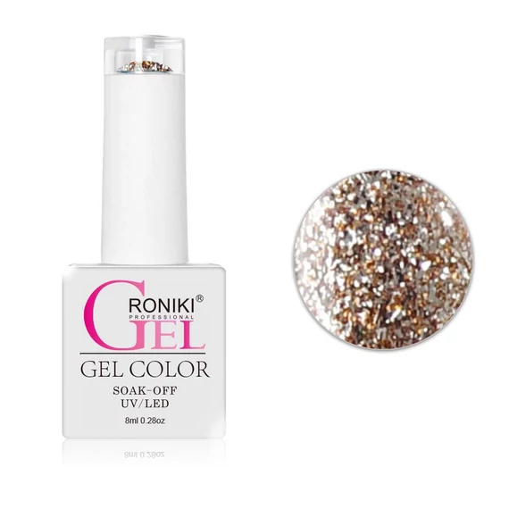 Roniki Diamond-H széria TPO free - 03 bronz csillámos gél lakk