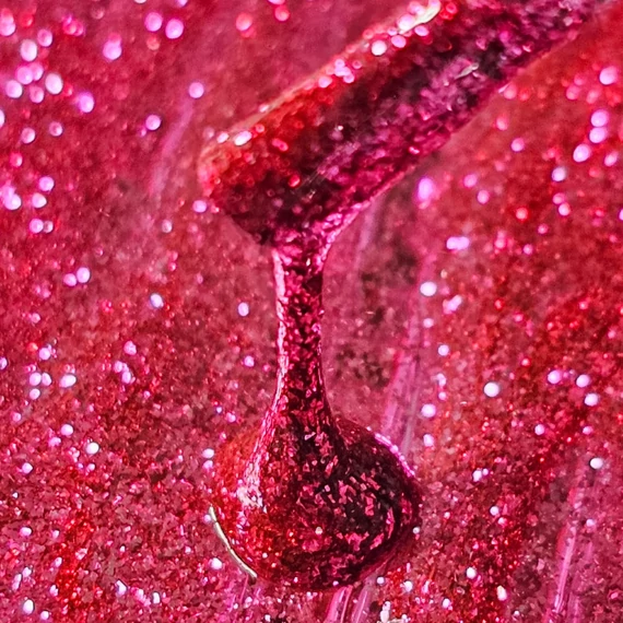 Roniki Platinum diamond széria - 01 csillámos pink gél lakk