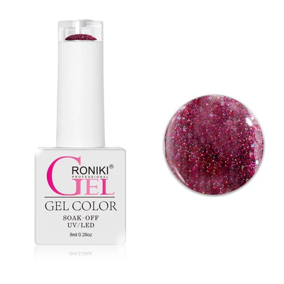 Roniki SF széria TPO free - 08 glitteres magenta gél lakk