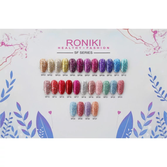 Roniki SF széria - 08 glitteres magenta gél lakk