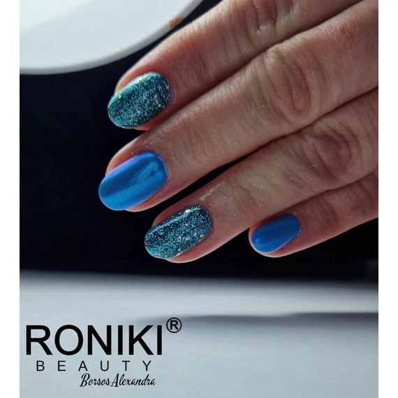 Roniki SF széria TPO free - 12 glitteres tengerzöld gél lakk