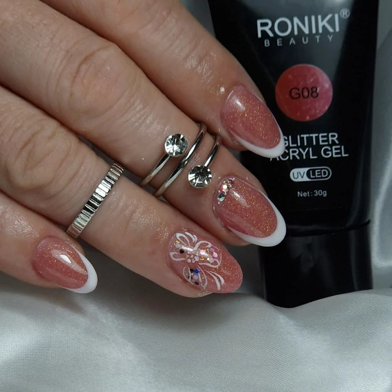 Roniki TPO free glitter poly gel - 08 - 30g