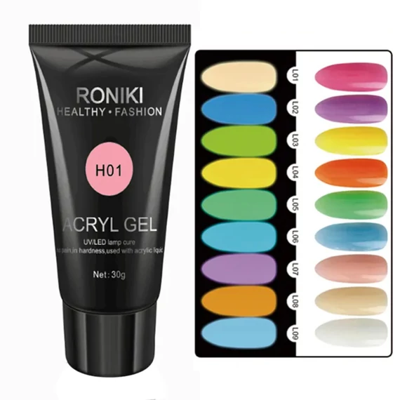 Roniki TPO free sötétben világító poly gel - 04 - 30g