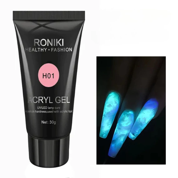Roniki TPO free sötétben világító poly gel - 08 - 30g
