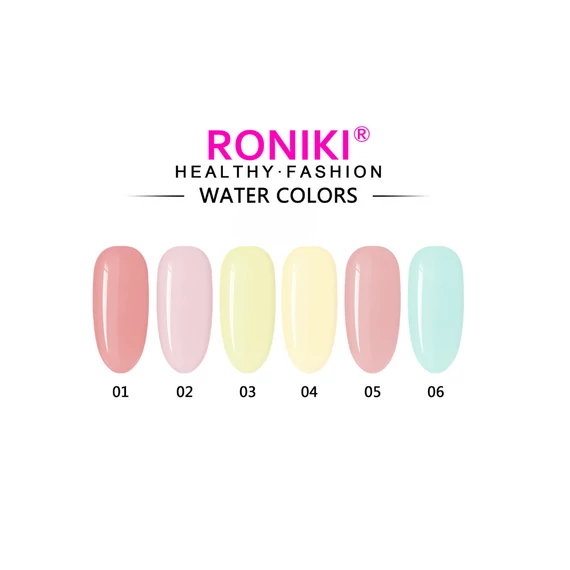 Roniki Water color széria TPO free - 06 jégkék gél lakk