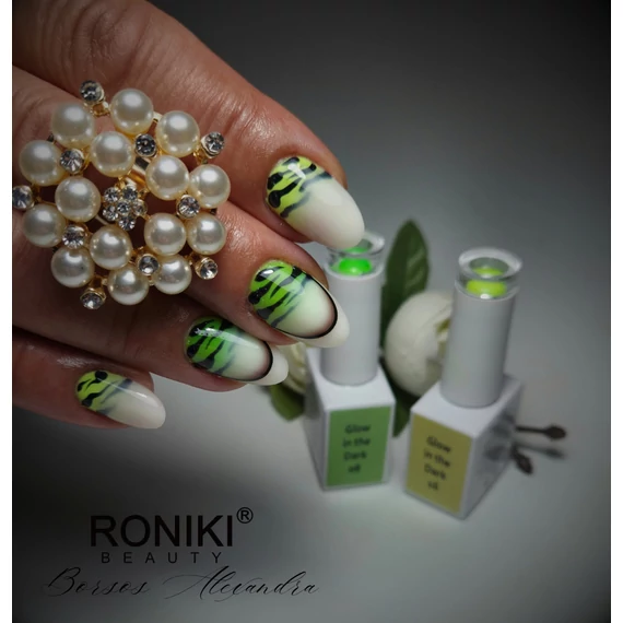 Roniki Glow in the dark széria TPO free - 16 sötétben világító neon sárga gél lakk