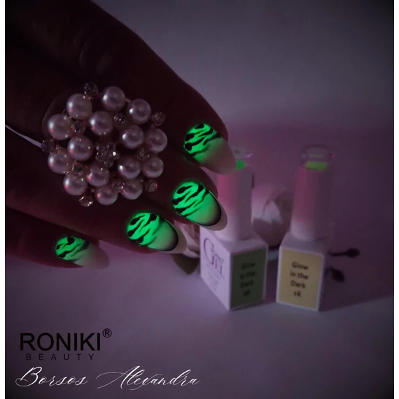Roniki Glow in the dark széria TPO free - 16 sötétben világító neon sárga gél lakk