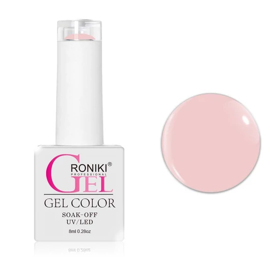 Roniki Macaron széria TPO free - 01 púderrózsaszín gél lakk
